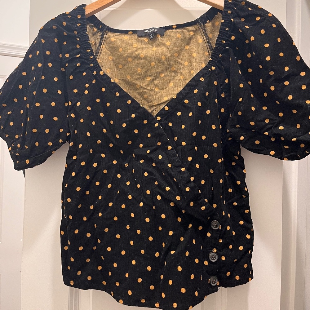 Madewell short sleeve blouse